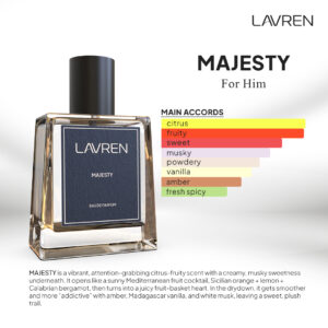 LAVREN Majesty Eau de Parfum 50ml – box and bottle